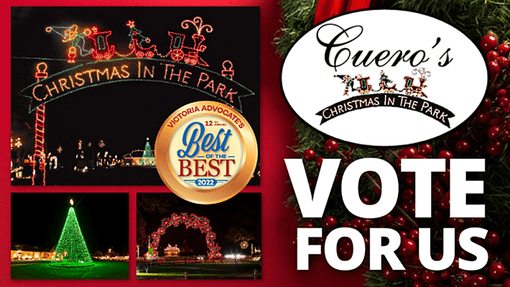 Graphic for Vote for Cuero’s Christmas in the Park in the Best of the Best 2022