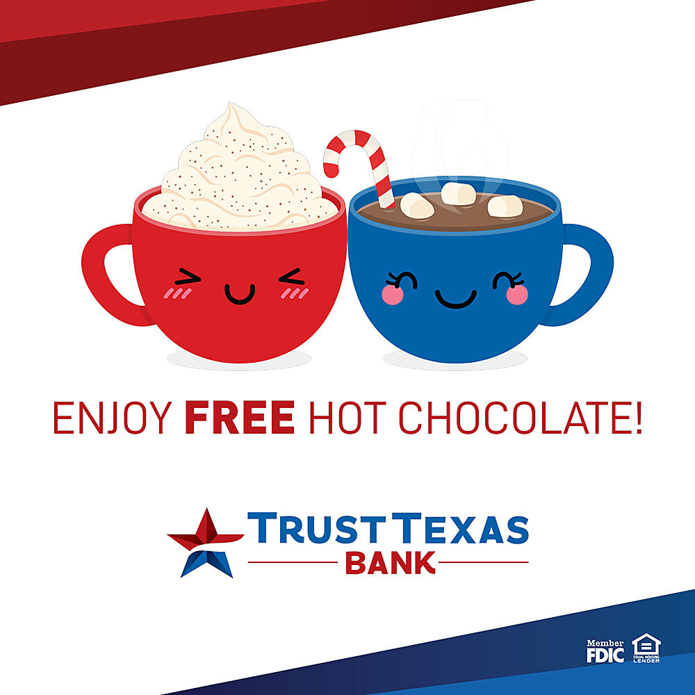 Graphic for FREE Hot Chocolate Nights on December Thursdays, 7:00-9:00PM!
